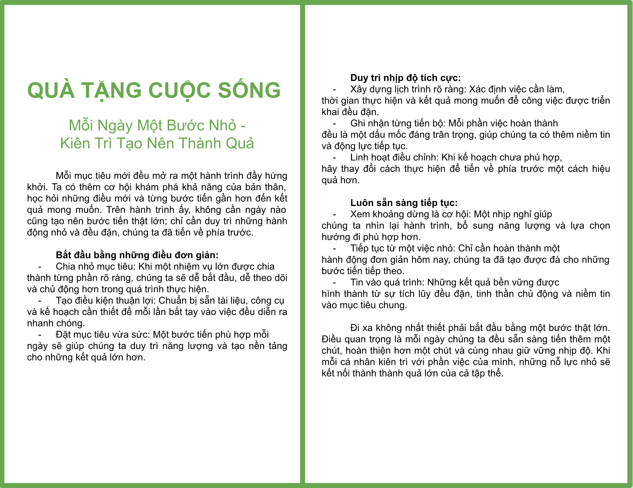 Quà Tặng Cuộc Sống 